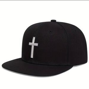 Unisex Anime Cross Embroidery Snapback Hat: Stylish & Comfortable Baseball Cap